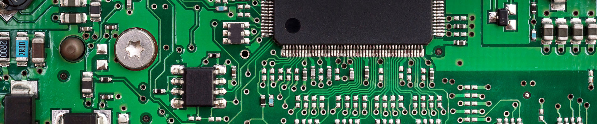 Close-Up image of circuit board and its components
