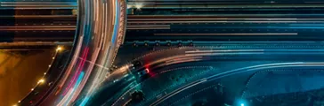 Expressway top view, Road traffic an important infrastructure