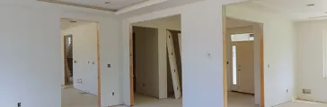 Renovation of apartment interior of a house under construction.