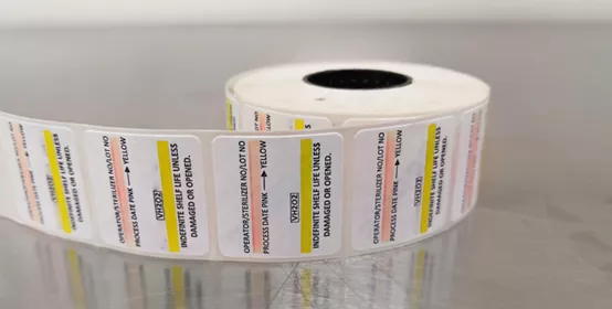 Labels on roll 