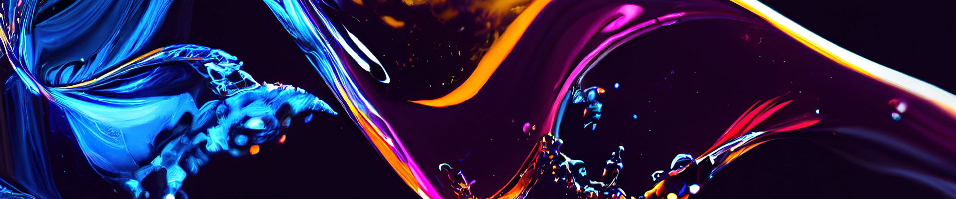 彩色动态液体的抽象图像