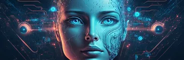 advanced artificial intelligence for the future rise in technological singularity using deep learning algorithms. Generative AI