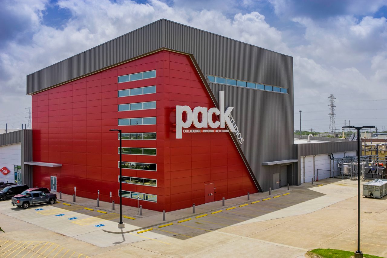 Exterior of Pack Studios Freeport