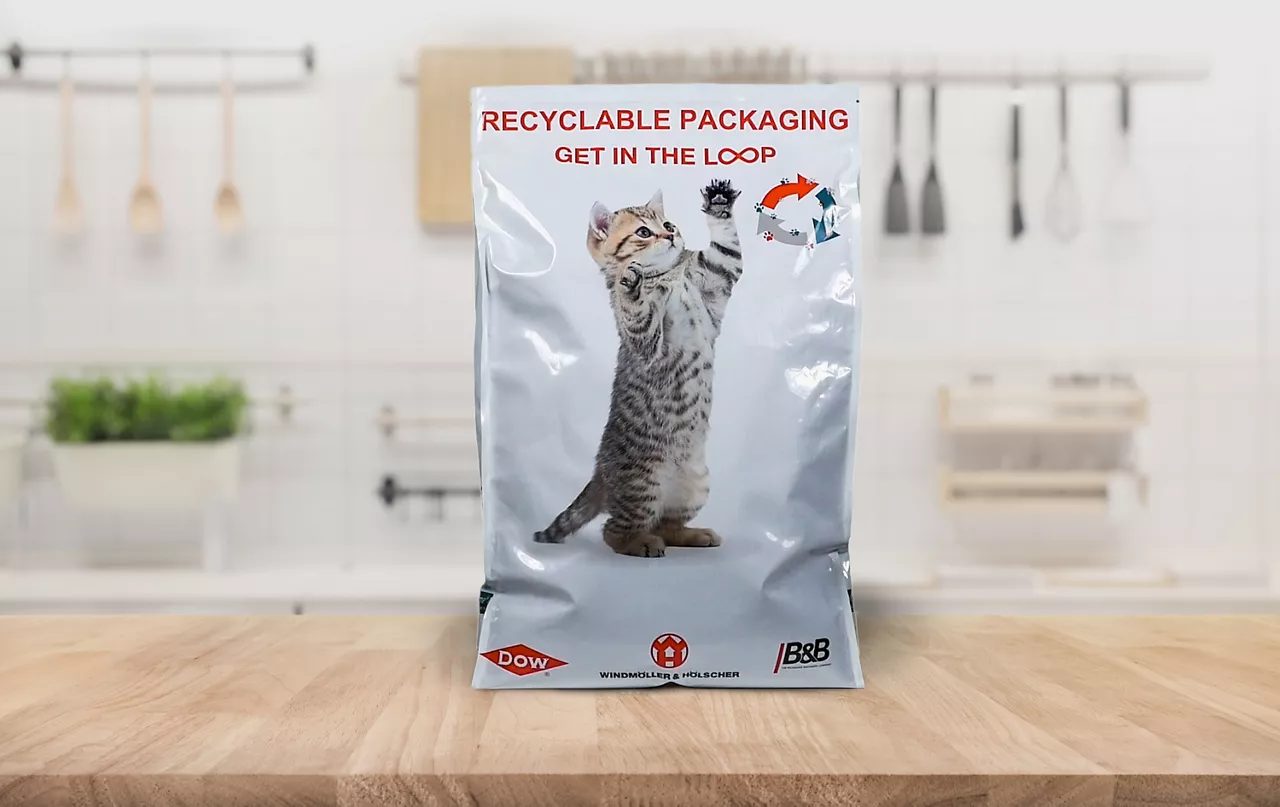 Recyclable pet food bag