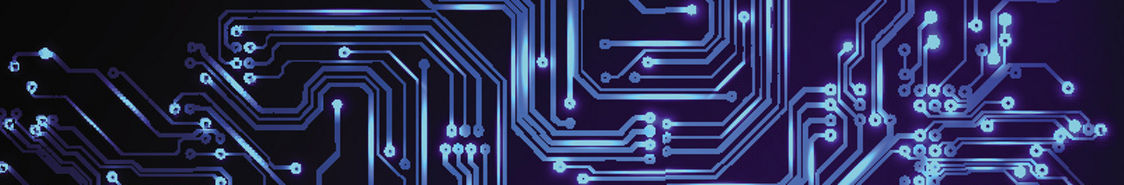 Blue and black background of circuit map