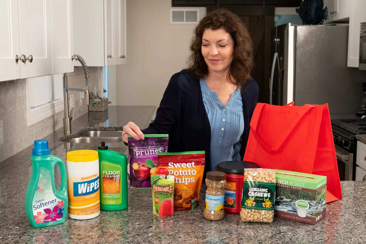 A Variety of Groceries on a Counter Top