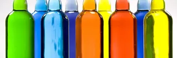 Colorful plastic bottles  