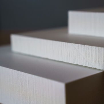 White PVC foam panels