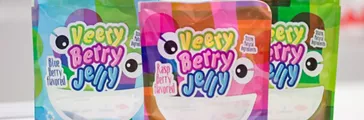 Veery Berry Jelly Packaging that is designed for recyclability