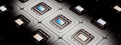 Integrated computer chips with illuminated lighting