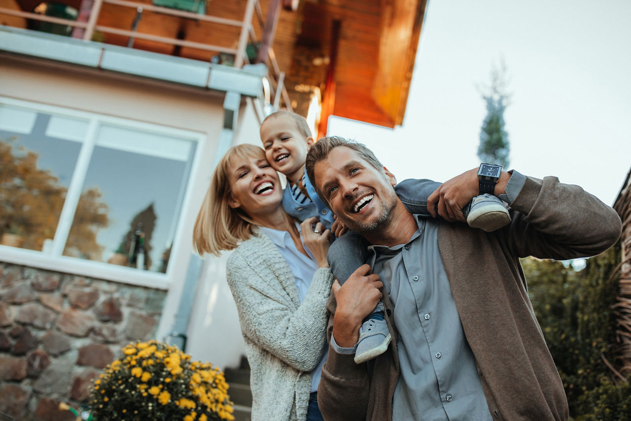 Lovely time with family outdoors