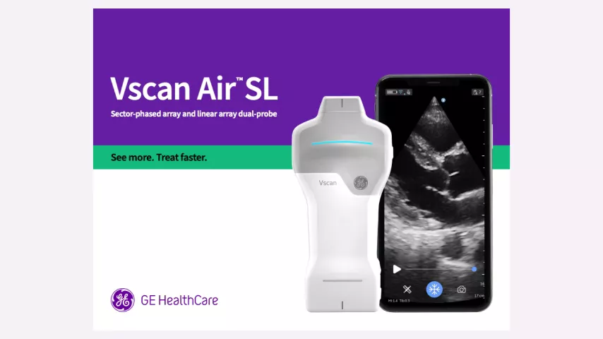 View of the Vscan Air SL marketing brochure