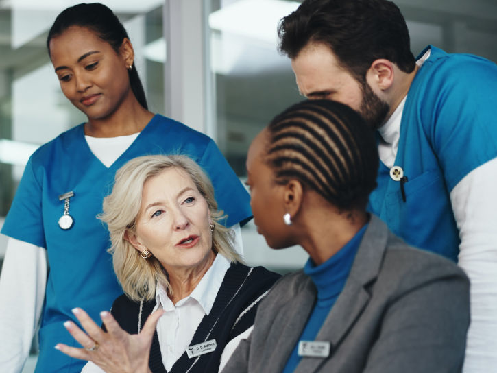 Group discussion in care setting