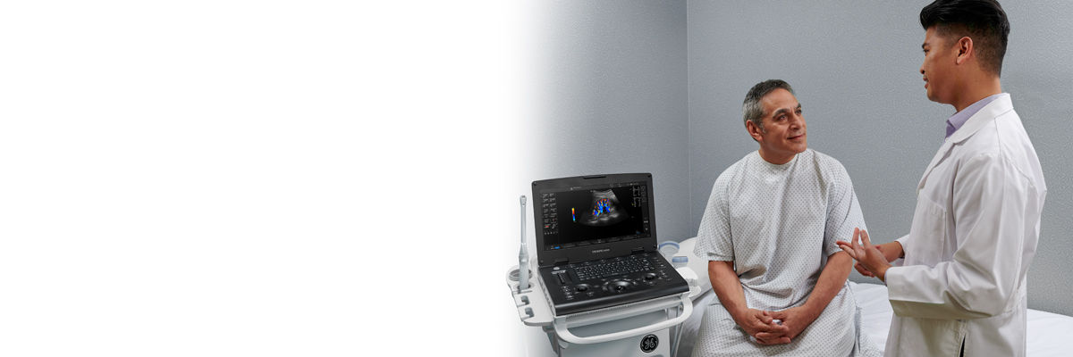 Clinician consulting with Urology patient