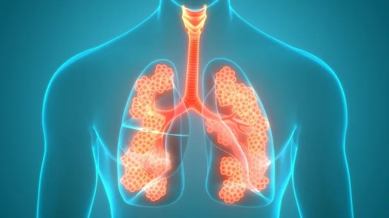 Clinician viewing x-ray of patient lungs