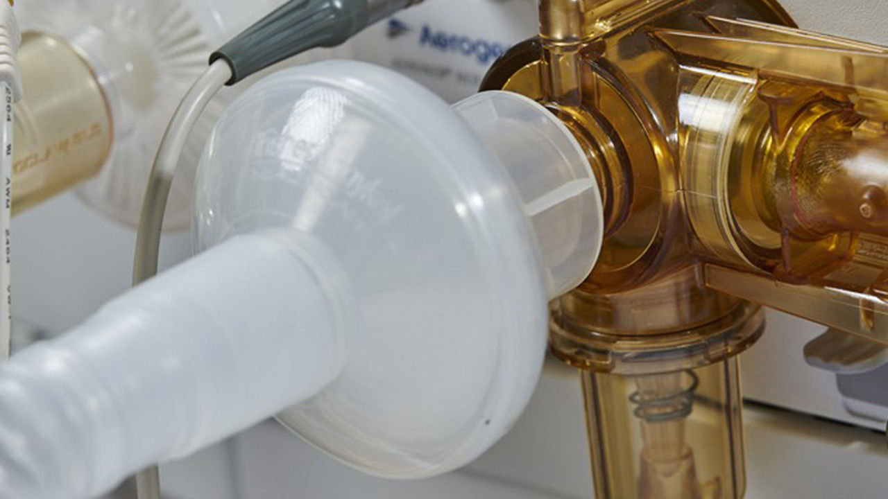 clinical accessories attached to a machine