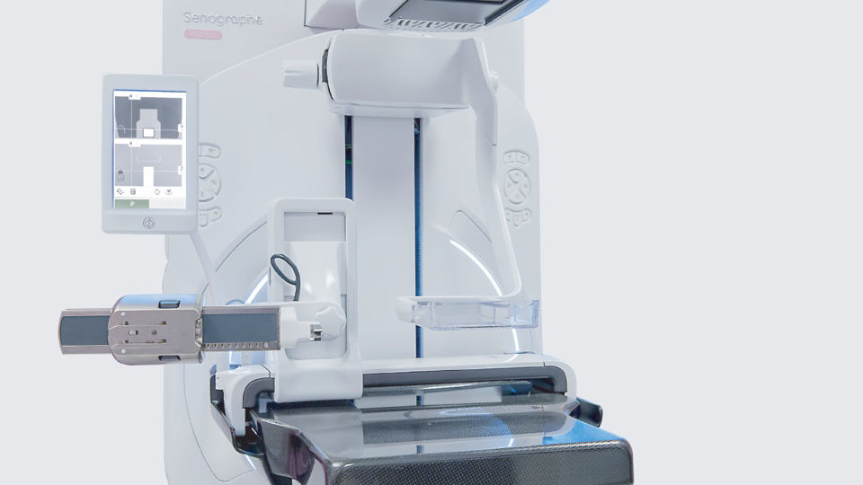 Rendering of a Senographe mammography machine
