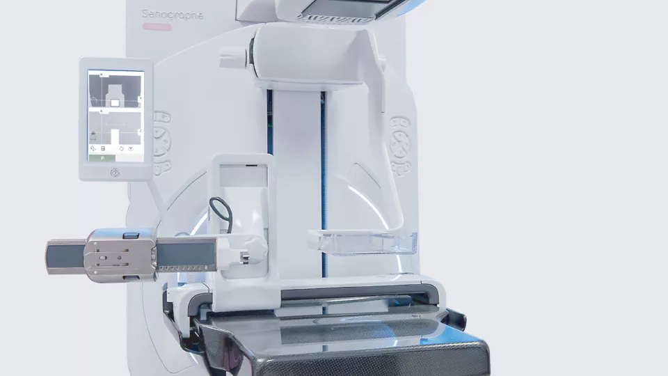 Rendering of a Senographe mammography machine