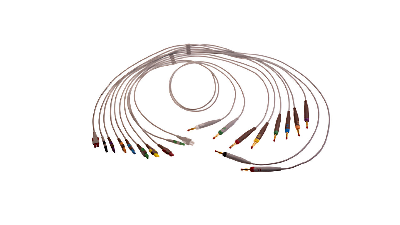 <p>ECG leadwire set, gold-plated, base 10, banana</p>
