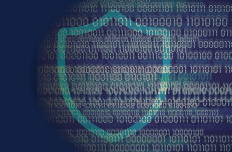 Graphic image of a security badge