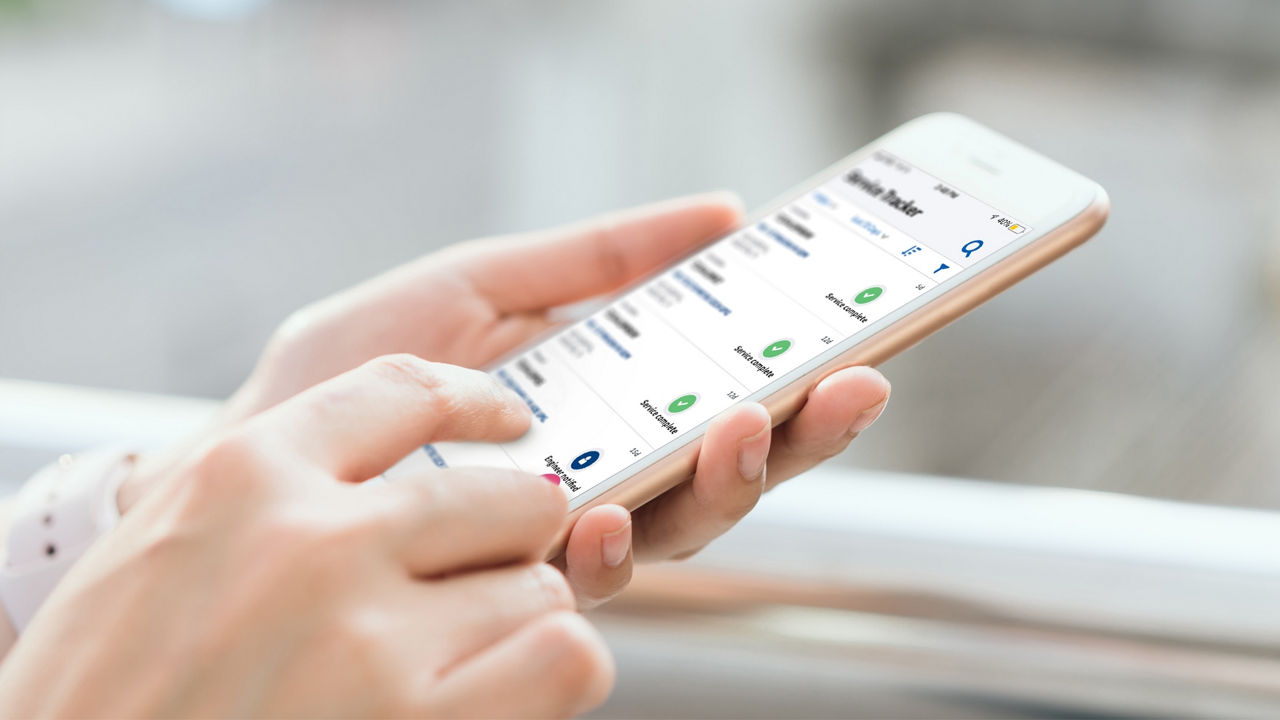 MyGEHealthcare App on phone