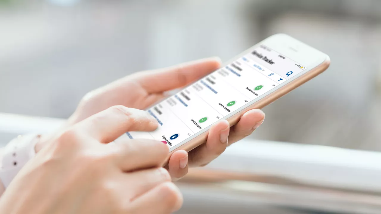 MyGEHealthcare App on phone