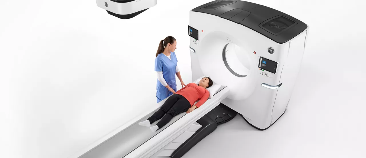 Patient on CT table