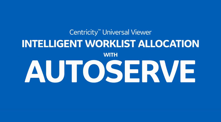 Centricity Universal Viewer com Autoserve