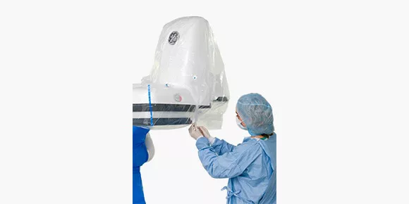 <p>Sterile drapes and slickers</p>
