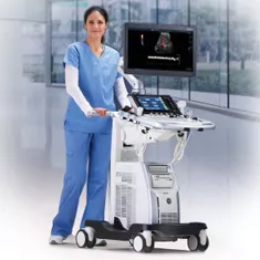 Multi-purpose ultrasound system provides superb imaging across a wide range of applications, its portability and extended battery life make it easy to move the system to image patients