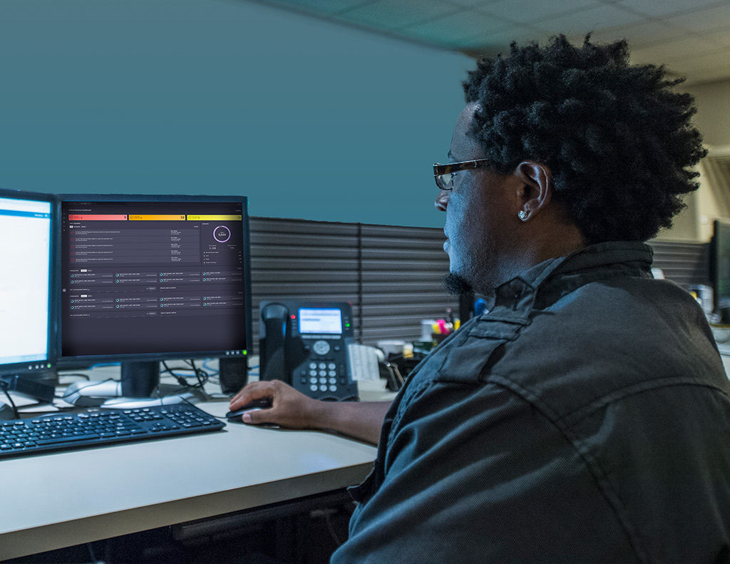 Man at network center