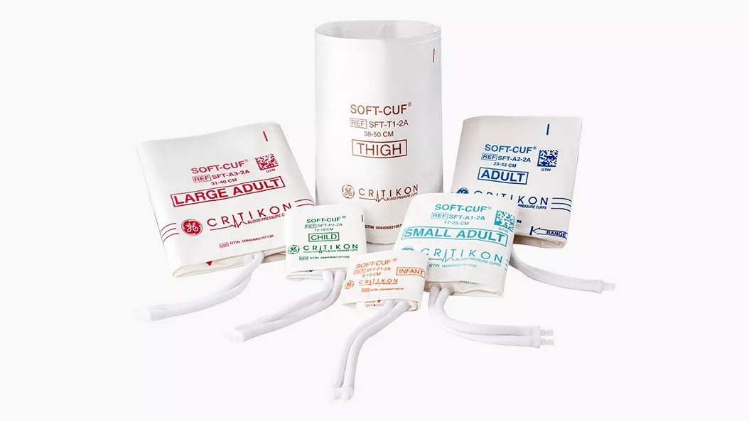Blood pressure cuffs in various sizes.