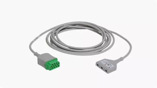 <p>ECG Trunk Cable, DIN 3 Lead</p>
