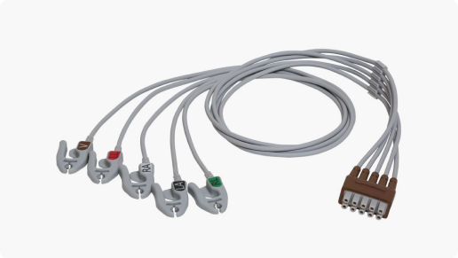 <p>ECG Leadwire Set, 5 Lead Grouped, Grabber</p>
