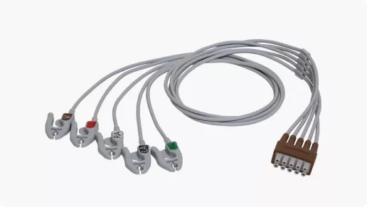 <p>ECG Leadwire Set, 5 Lead Grouped, Grabber</p>
