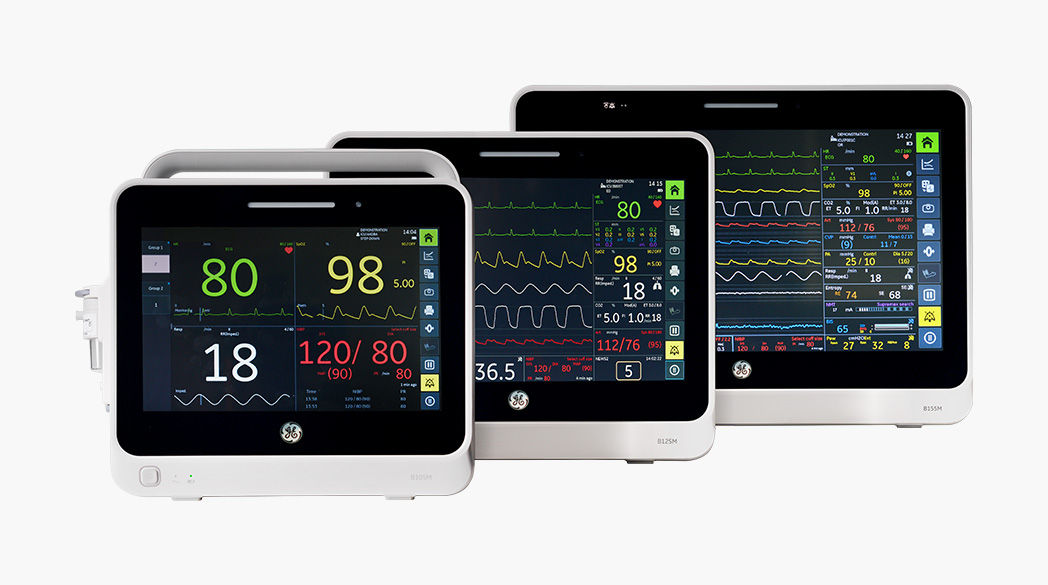 3 GE HealthCare B1x5M Patient Monitors