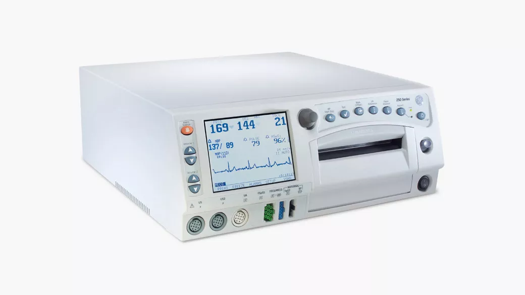 Corometrics™ 250x maternal/fetal monitoring system.