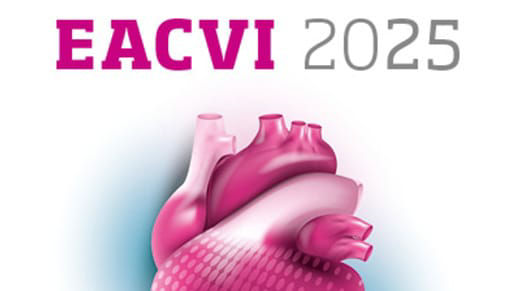 Image of a heart with the text: EACVI 2025.
