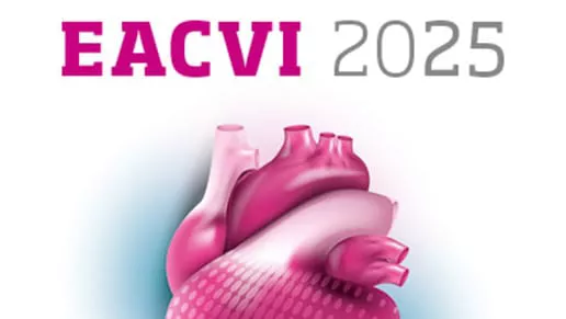 Image of a heart with the text: EACVI 2025.