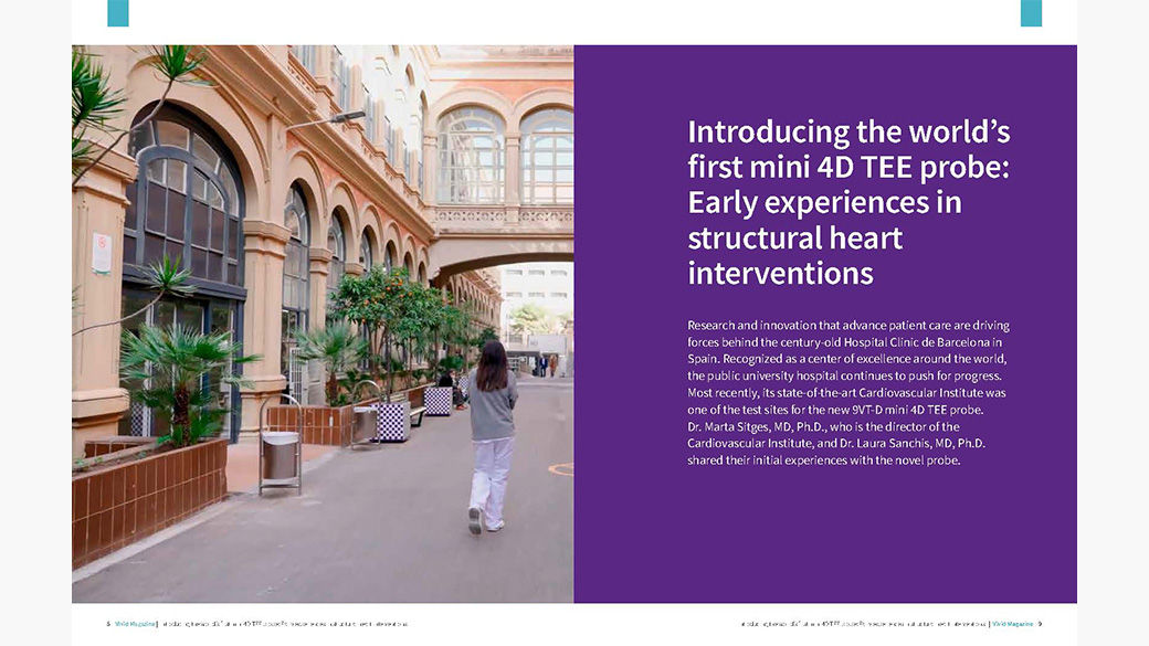 Article cover with a person walking down in a hospital.