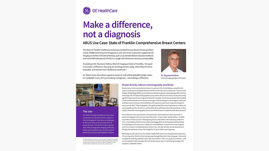 Image of a preview of a case study titled "Make a difference, not a diagnosis".