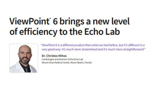 Article preview for View Point 6 bring a new level of efficiency to Echo Lab.