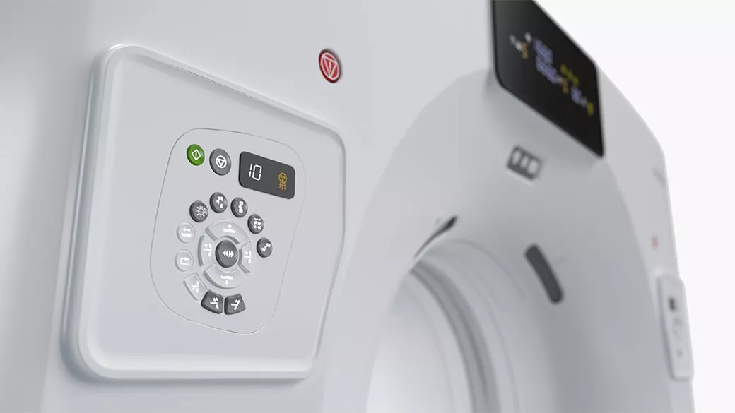Close up of imaging machine controls