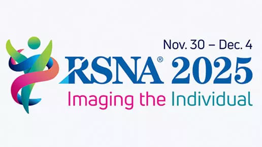 Image of the RSNA logo with the text: Nov. 30 - Dec. 4, RSNA 2025 Imaging the Individual.
