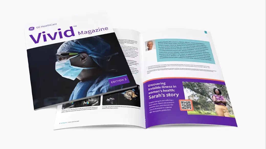 Vivid featured in a magazine.