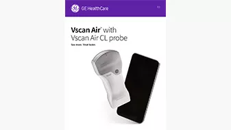 Image of front cover of Vscan Air with Vscan Air CL probe data sheet