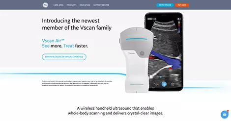 Vscan handheld ultrasound