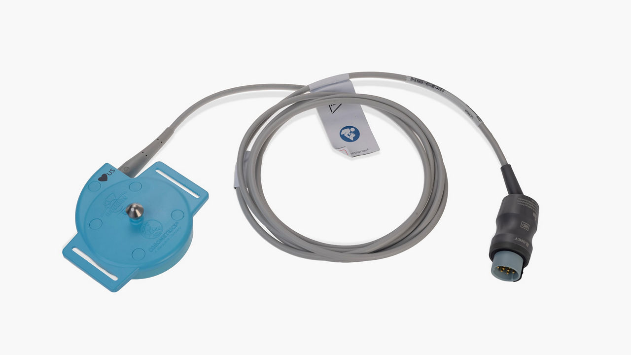 Fetal monitor with cord.