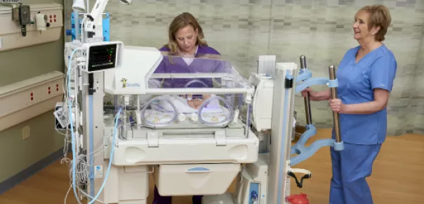 infant care technology in use by clinicians