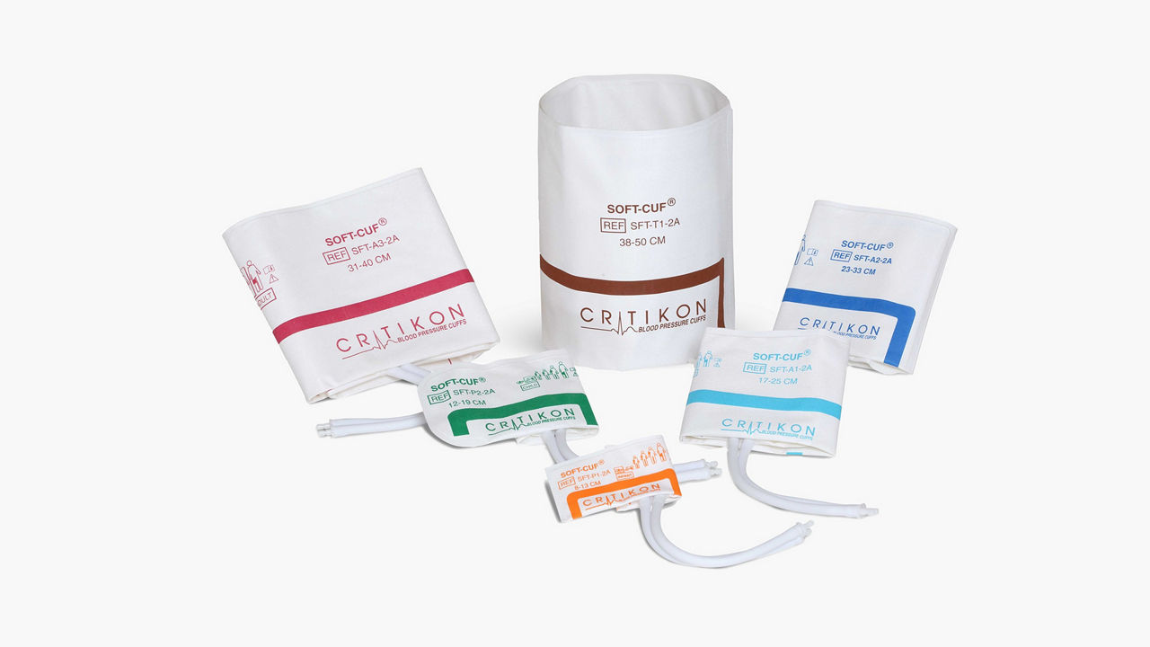 Blood pressure cuffs in various sizes.